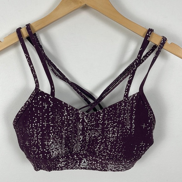 Reebok Hero Strappy Back Padded Sports Bra - Picture 2 of 4